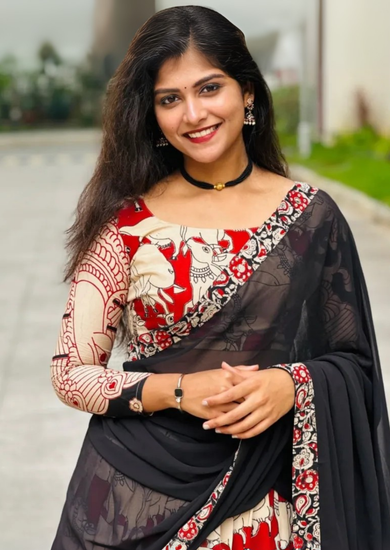 Kalamkari Heritage Riyon Cotton Lehenga Choli Set