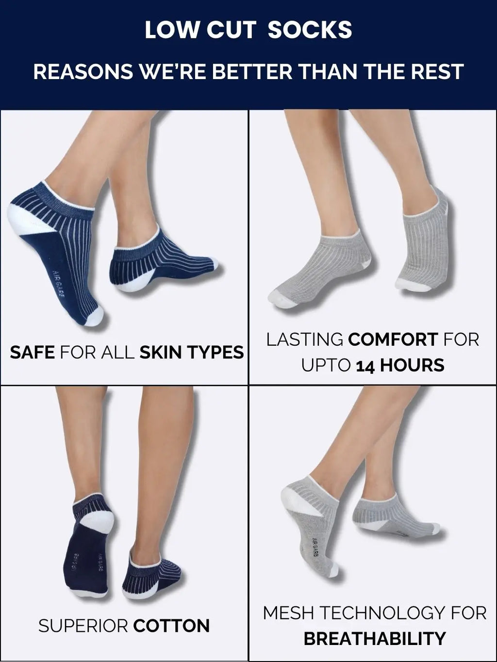 Stylish and versatile ribbed socks designed for everyday use.