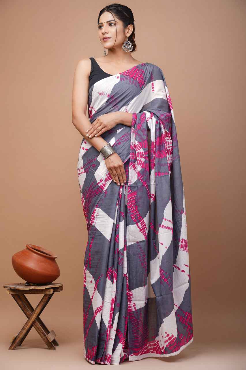 Urban Mirage Tie & Twist Mulmul Cotton Saree