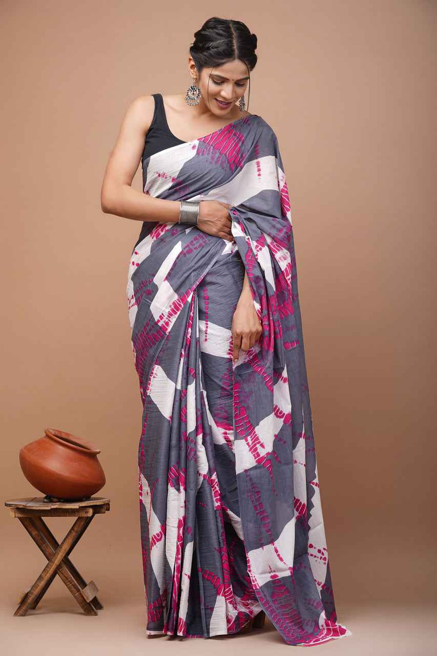 Urban Mirage Tie & Twist Mulmul Cotton Saree